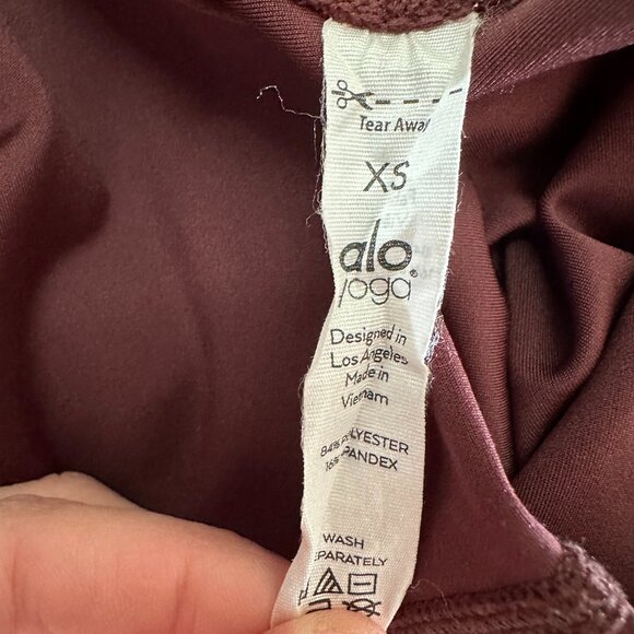 ALO RARE -Discontinued High-Waist Airlift Legging - Cherry Cola sz XS EUC - Picture 5 of 7